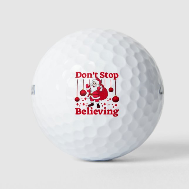 Weihnachtsmann glaubt golfball (Vorderseite)