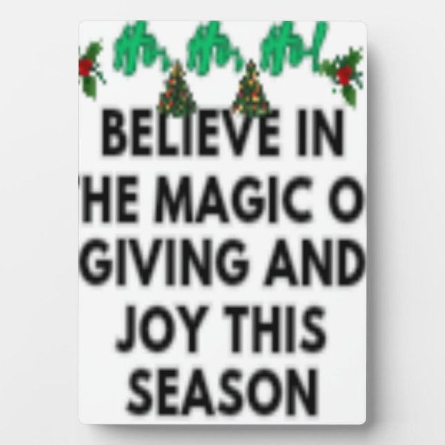 Weihnachtsmann glücklich über neue Jahre 💐 Fotoplatte (Vorderseite)