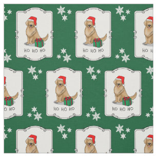 Weihnachtsmann Golden Retriever Dog Niedlich Stoff