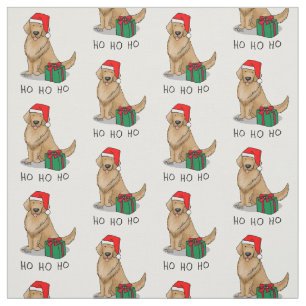 Weihnachtsmann Golden Retriever Dog Niedlich Stoff