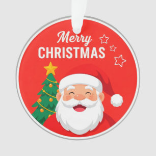 🎅 Weihnachtsmann Gruß Festliche Atmosphäre Winter Ornament