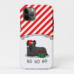 Weihnachtsmann Hat Skye Terrier (schwarz) Case-Mate iPhone Hülle