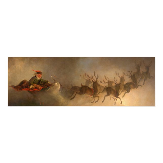 Weihnachtsmann, Heiligabend von William H. Beard Fotodruck (Vorne)