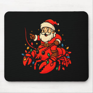 Weihnachtsmann Hummer Weihnachten Pyjama Weihnacht Mousepad