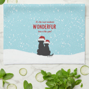 Weihnachtsmann Hunde Küchentuch
