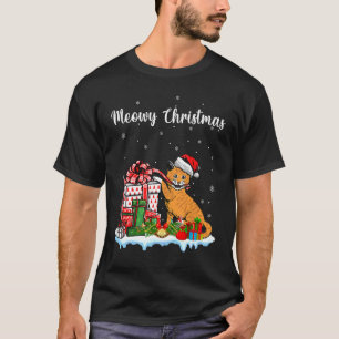 Weihnachtsmann-Hut Katze Xmas Für Mädchen Kinder T-Shirt