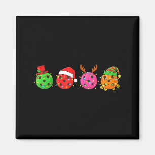 Weihnachtsmann Hut Schneemann Weihnachten Lustiger Magnet