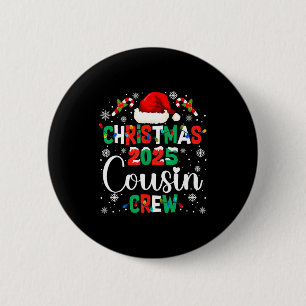Weihnachtsmann Hut Weihnachten 2025 Cousin Crew Xm Button