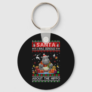 Weihnachtsmann, ich meine es ernst mit dem Nilpfer Schlüsselanhänger
