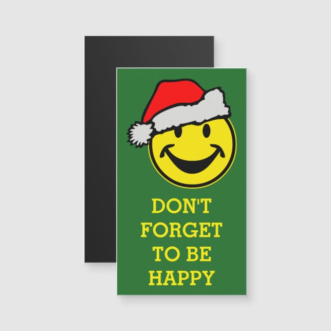 Weihnachtsmann Ihr backgr. u. Ideen Magnetkarte (Vorne/Hinten)