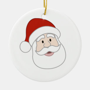 Weihnachtsmann-Illustration Keramikornament