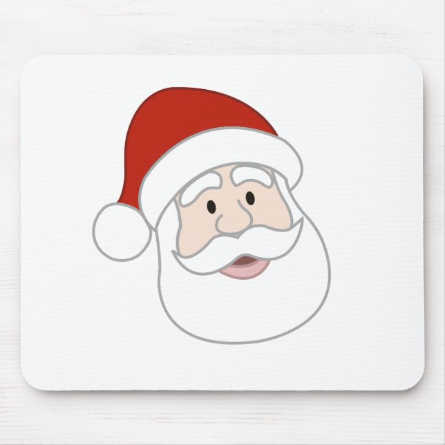 Weihnachtsmann-Illustration Mousepad (Vorne)
