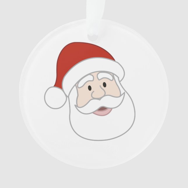 Weihnachtsmann-Illustration Ornament (Vorderseite)