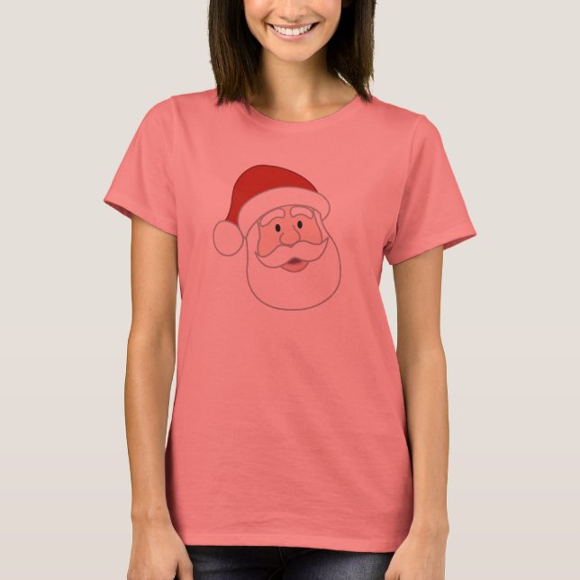 Weihnachtsmann-Illustration T-Shirt (Vorderseite)