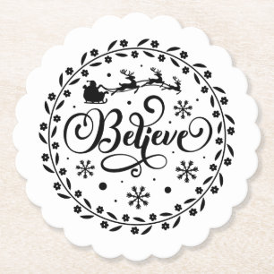 Weihnachtsmann im Flying Sleigh Weihnachten Untersetzer