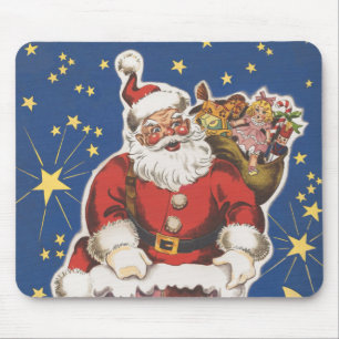Weihnachtsmann im Retro-Stil, Die Nacht vor dem We Mousepad