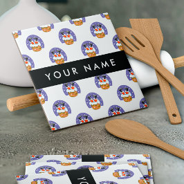 Weihnachtsmann im Schornstein, Schnee, Weihnachten Fliese