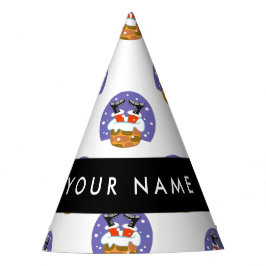 Weihnachtsmann im Schornstein, Schnee, Weihnachten Partyhütchen