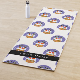 Weihnachtsmann im Schornstein, Schnee, Weihnachten Yogamatte