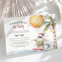 Weihnachtsmann im Sommer - Weihnachten im Juli Par