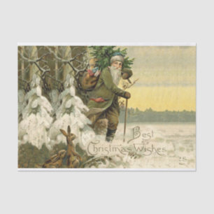 Weihnachtsmann im viktorianischen Weihnachtsbaum-S Seidenpapier
