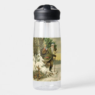 Weihnachtsmann im viktorianischen Weihnachtsbaum-S Trinkflasche
