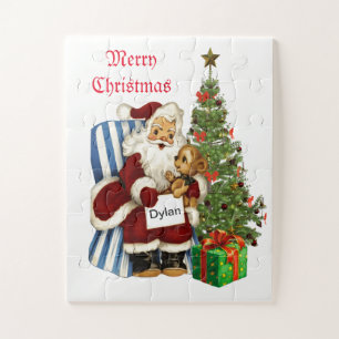 Weihnachtsmann im Vintage-Look überdimensional Puzzle