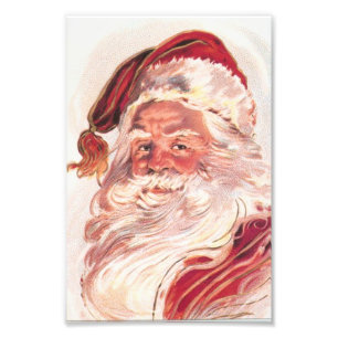 Weihnachtsmann im Vintage-Stil Fotodruck
