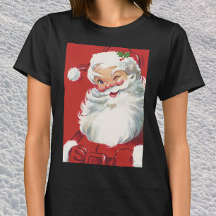Weihnachtsmann im Vintage-Stil, fröhlich und zwink T-Shirt