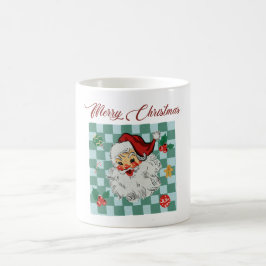 Weihnachtsmann im Vintage-Stil Merry Christmas Des Kaffeetasse