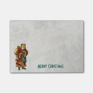 Weihnachtsmann im Vintage-Stil Post-it Klebezettel