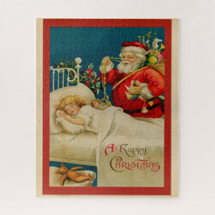 Weihnachtsmann im Vintage-Stil Puzzle