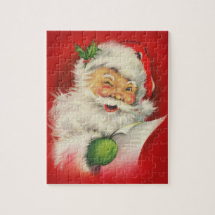 Weihnachtsmann im Vintage-Stil Puzzle
