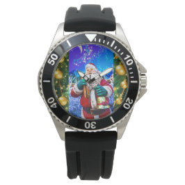 Weihnachtsmann im Winter eWatch Armbanduhr