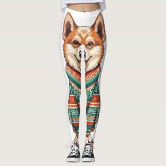 Weihnachtsmann in Cosy Sweater Leggings