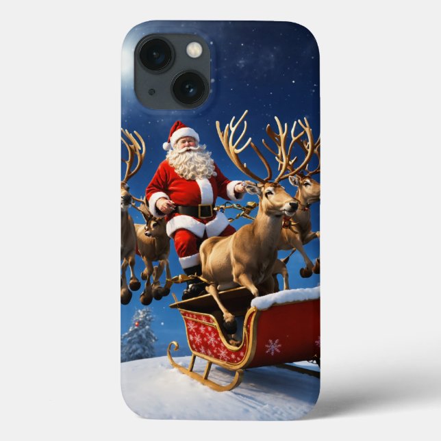 Weihnachtsmann iPhone 13 Backcase Case-Mate iPhone Hülle (Rückseite)