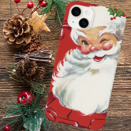 Weihnachtsmann, Jolly und Winking iPhone 15 Hülle