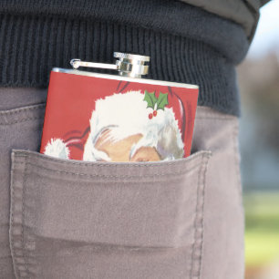 Weihnachtsmann, Jolly und Winking Flachmann