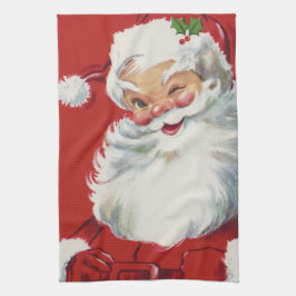 Weihnachtsmann, Jolly und Winking Geschirrtuch