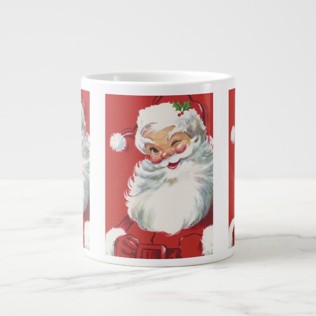Weihnachtsmann, Jolly und Winking Jumbo-Tasse (Vorderseite)