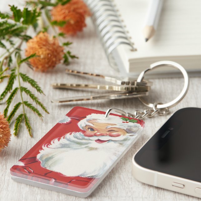 Weihnachtsmann, Jolly und Winking Schlüsselanhänger (Vorderseite rechts)