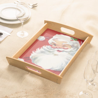 Weihnachtsmann, Jolly und Winking Serviertablett