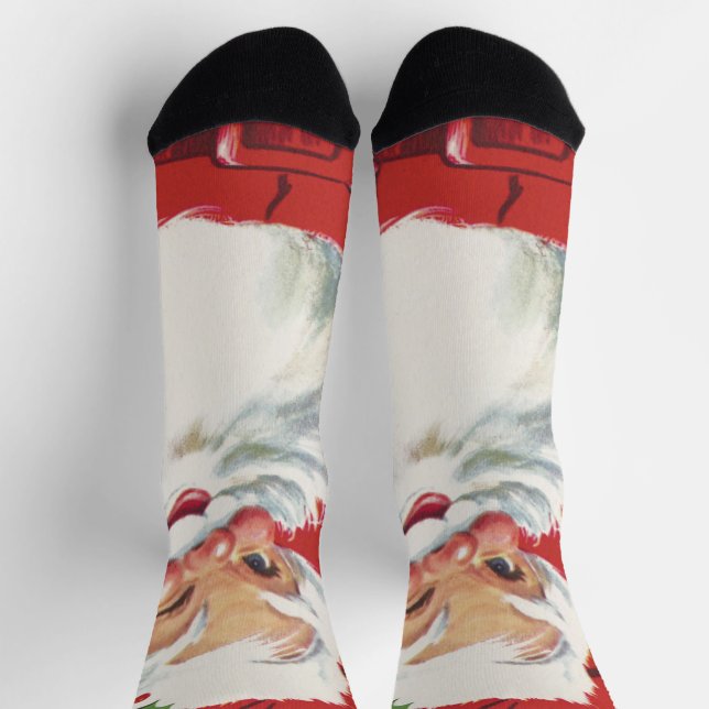 Weihnachtsmann, Jolly und Winking Socken (Oben)