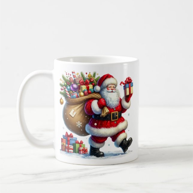 Weihnachtsmann-Kaffeetasse Kaffeetasse (Links)