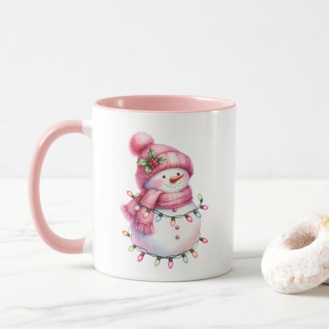 Weihnachtsmann-Kaffeetasse Tasse (Mit Donut)