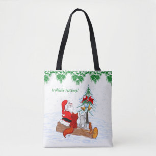 Weihnachtsmann Kaninchen Fox Eichhörnchen, Deutsch
