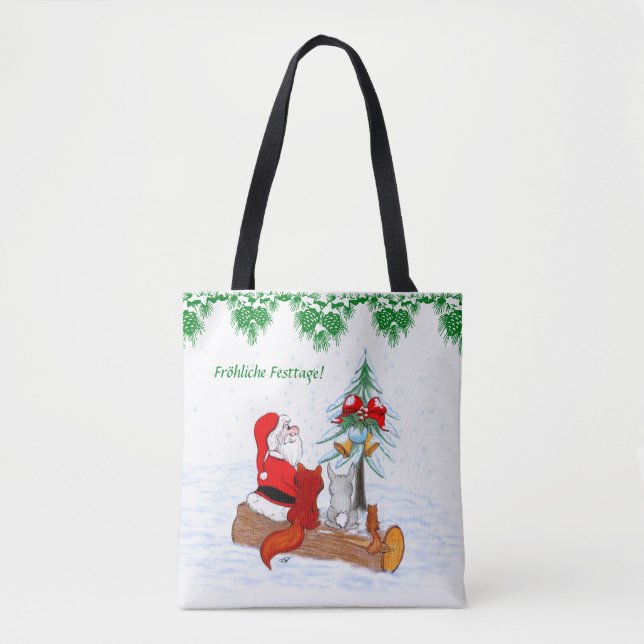 Weihnachtsmann Kaninchen Fox Eichhörnchen, Deutsch (Vorderseite)