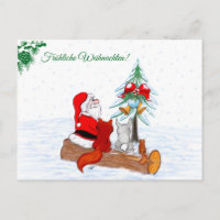 Weihnachtsmann Kaninchen Fox Eichhörnchen, Deutsch