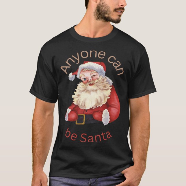 Weihnachtsmann kann Weihnachten glücklich machen T-Shirt (Vorderseite)