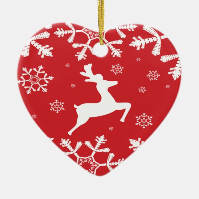 Weihnachtsmann Keramik Ornament (Vorne)